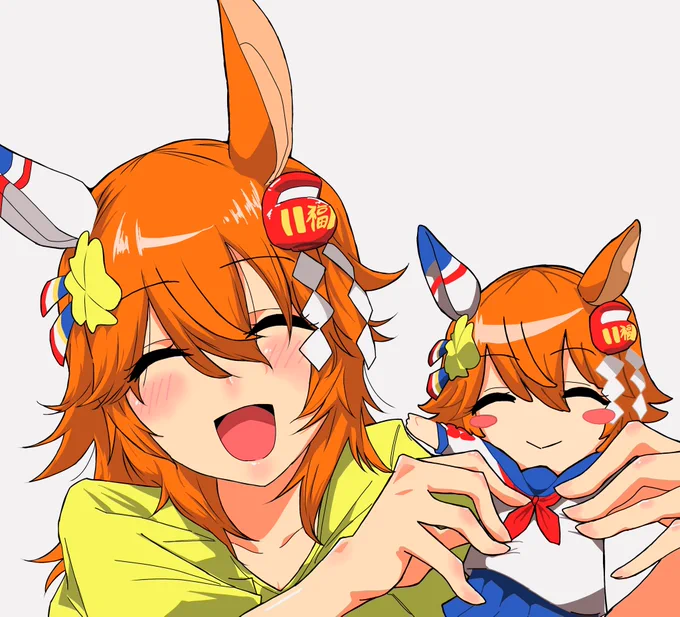 現役時代の自分のぱかぷちを見せてくれるマチカネフクキタル
 #ウマ娘 