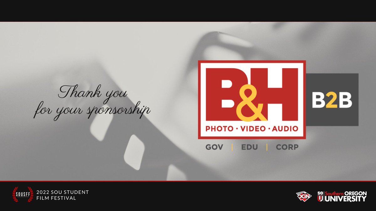 Sponsorship announcement!

Thank you so much to <a href="/bhphoto/">B&H Photo Video</a> for their contributions to our festival! Join us tonight to find out which filmmakers will go home with some amazing prizes!