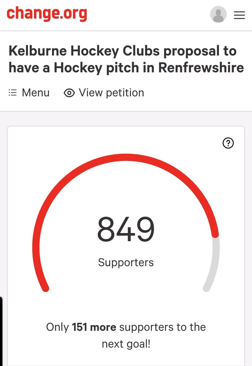 151 short of 1000 signatures! 

Keep sharing and thank you for the incredible support!

chng.it/hwMnCx9JS4

#renfrewshire #hockey #charity #ralston #paisley #fieldhockey