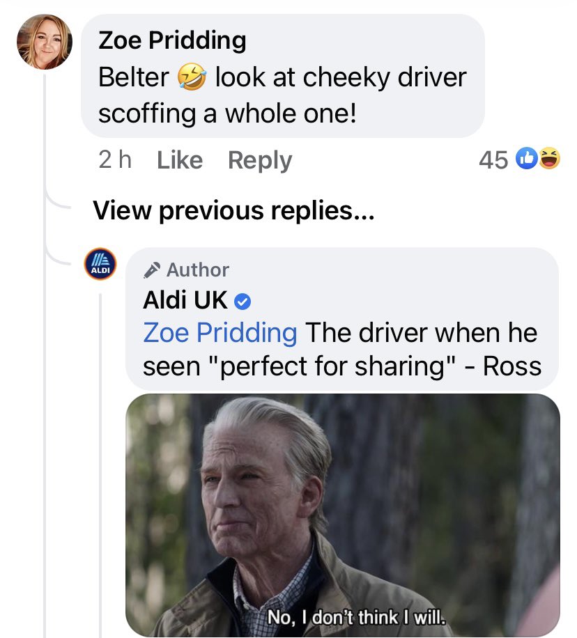 _ellielou97's tweet image. Aldi’s social media team are another level I swear 💀💀💀 #CuthBack