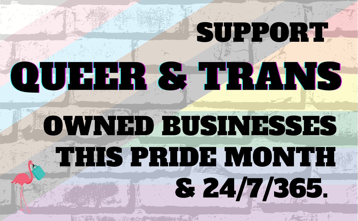 flamingomarket_'s tweet image. 🏳️‍🌈REPRESENTATION FOR OUR COMMUNITY, MADE BY OUR COMMUNITY🏳️‍⚧️

TAG YOUR FAVOURITE LGBTQ2SIA+ OWNED BUSINESSES IN RESPONSE!

Pink Washing is OUT, we're over all the Rainbow Capitalism &amp;amp; pride logos that pop-up on the 1st + disappear @ 11:59pm June 30th -