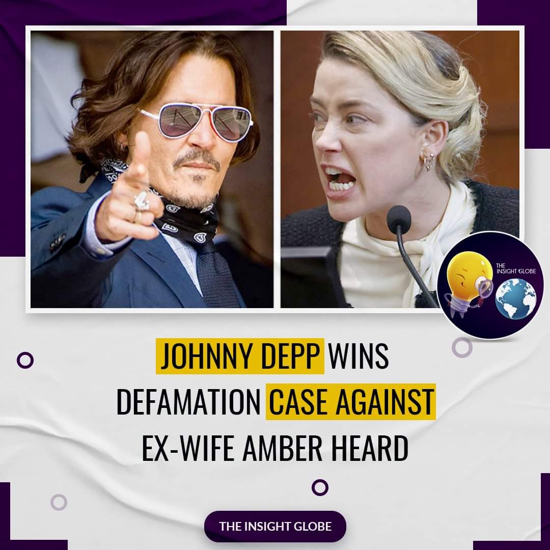 The jury of seven people reached a decision Wednesday in the defamation case brought by Johnny Depp against his ex-wife Amber Heard.
➡️ bit.ly/3NPGmDi

#InsightGlobe | #TheInsightGlobe
#johnnydepp #depphead #jacksparrow 
  #وہ_کون_تھا  #AmberHeardlsALiar #amberheardtrial