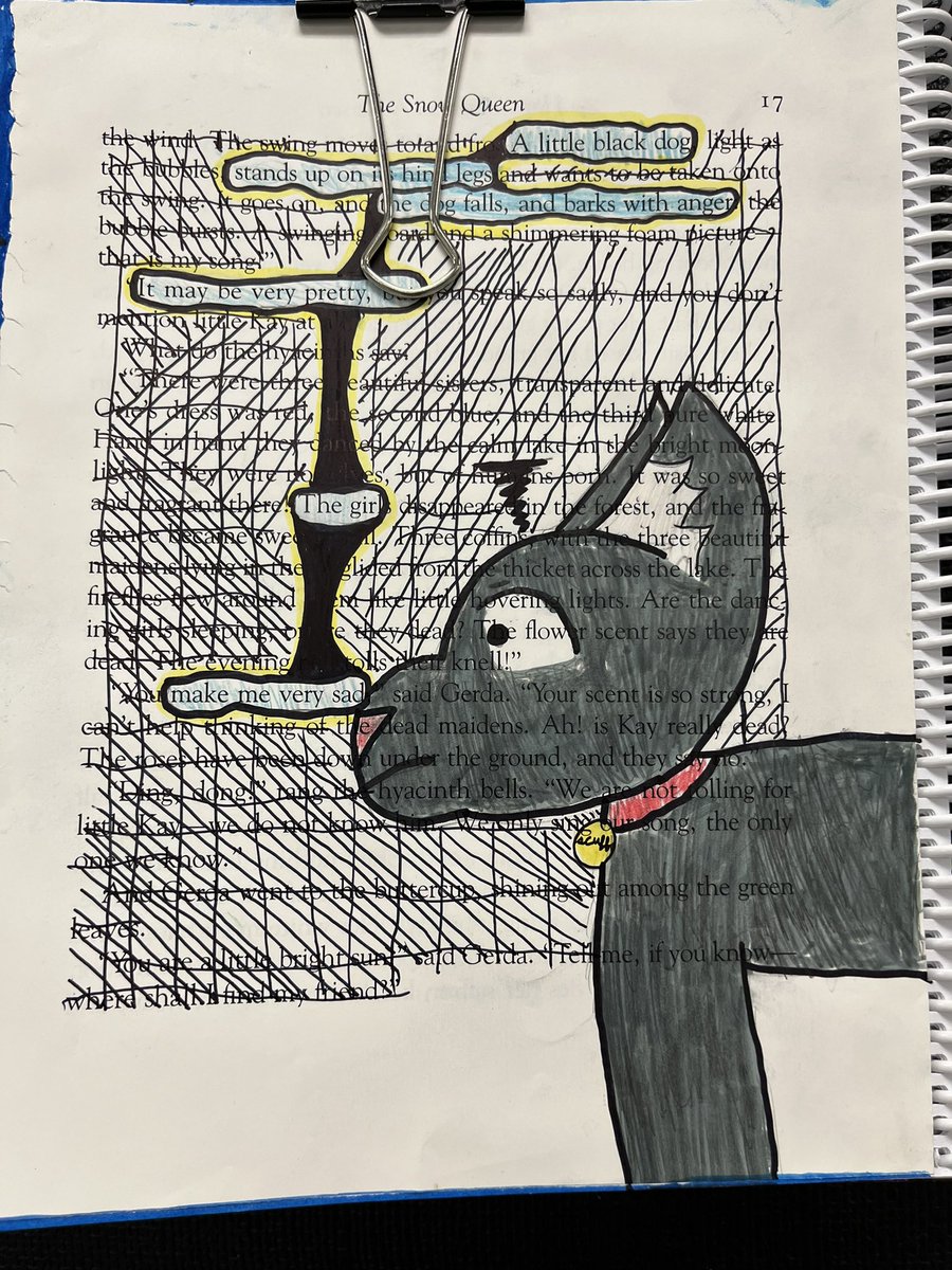 SuperbSixes's tweet photo. Blackout poetry! These were so fun and grade 6s did an amazing job! Ask me what blackout poetry is. #GordFord https://t.co/kFPYMkPhaE
