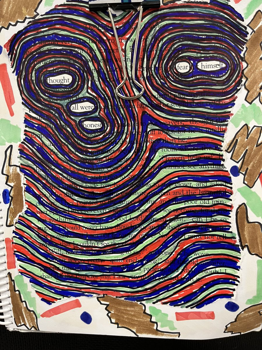 SuperbSixes's tweet photo. Blackout poetry! These were so fun and grade 6s did an amazing job! Ask me what blackout poetry is. #GordFord https://t.co/kFPYMkPhaE