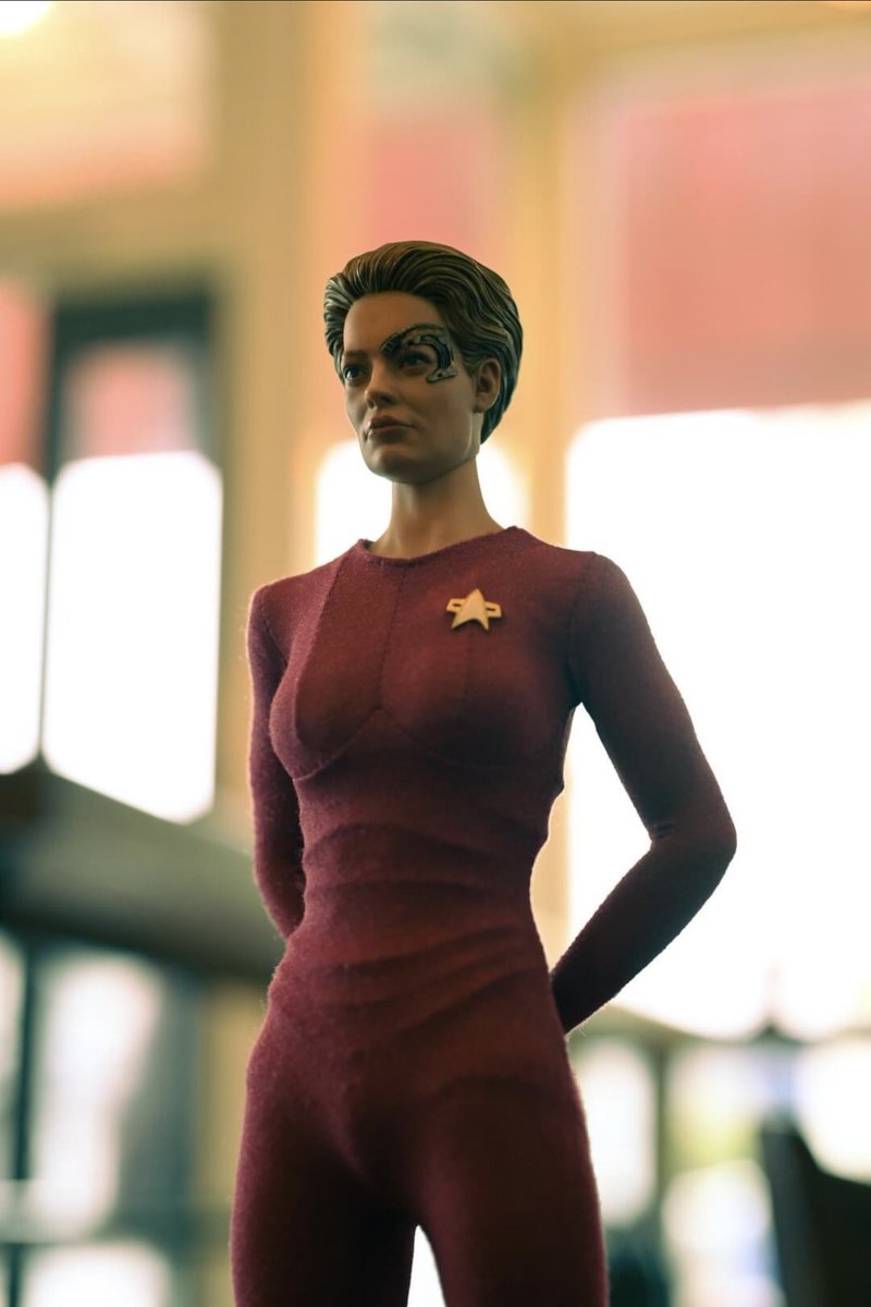 Brian_Harshman's tweet photo. @JeriLRyan , have you had the opportunity to see the prototypes of 1/6 scale “Seven of Nine” made by EXO-6 ? They are fully licensed. Is there an address to send box for your Autograph and payment (similar to Star Trek Conventions?). I look for to the work up from Picard https://t.co/B6LOtaiOBb