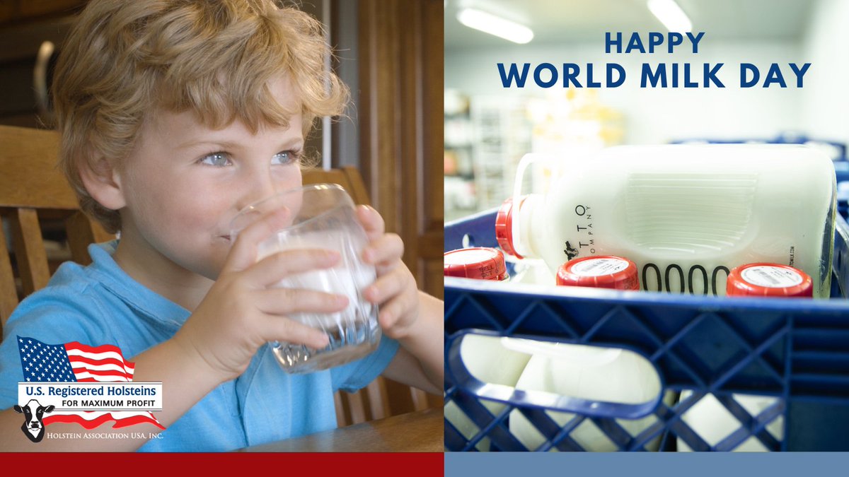 Today is all about nature's most nearly perfect food - milk! 
Raise your milk glass today in honor of World Milk Day and the start of June Dairy Month. 
#JuneDairyMonth #WorldMilkDay #UndeniablyDairy