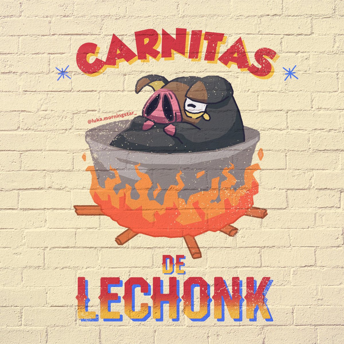 Luuka_Star's tweet photo. Llévele llévele, llévele sus carnitas de lechonk!! ✨✨
.
.
.
#lechonk #pokemonscarletandviolet #pokemonfanart #art #artist #illustration #design #drawing #artwork #digitalart #pokemon #pikachu #pokemonscarlet #pokemonviolet #pride #pride2022 #rotulo #rotulomexicano https://t.co/lou0eJM6bJ