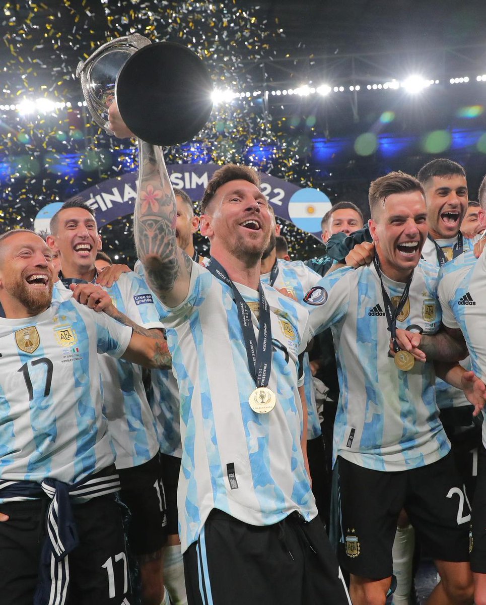 leomessis's tweet photo. Increíble ambiente en Wembley y gran partido de todos para ganar la FINALISSIMA 2022! 🏆 https://t.co/VmVxQJhRJM