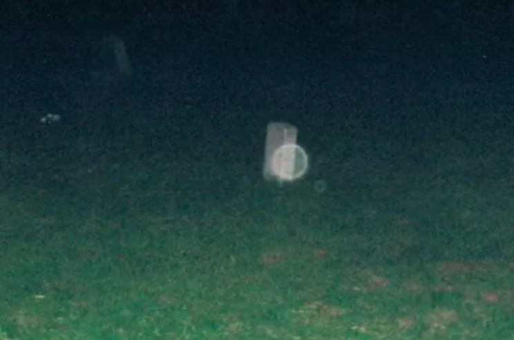 HauntFootsteps's tweet photo. A possible #spiritorb at a footstone of the old burying point cemetery. #ghosts #haunted #paranormal #salem #salemma #salemmassachusetts https://t.co/BpTqHH23qc