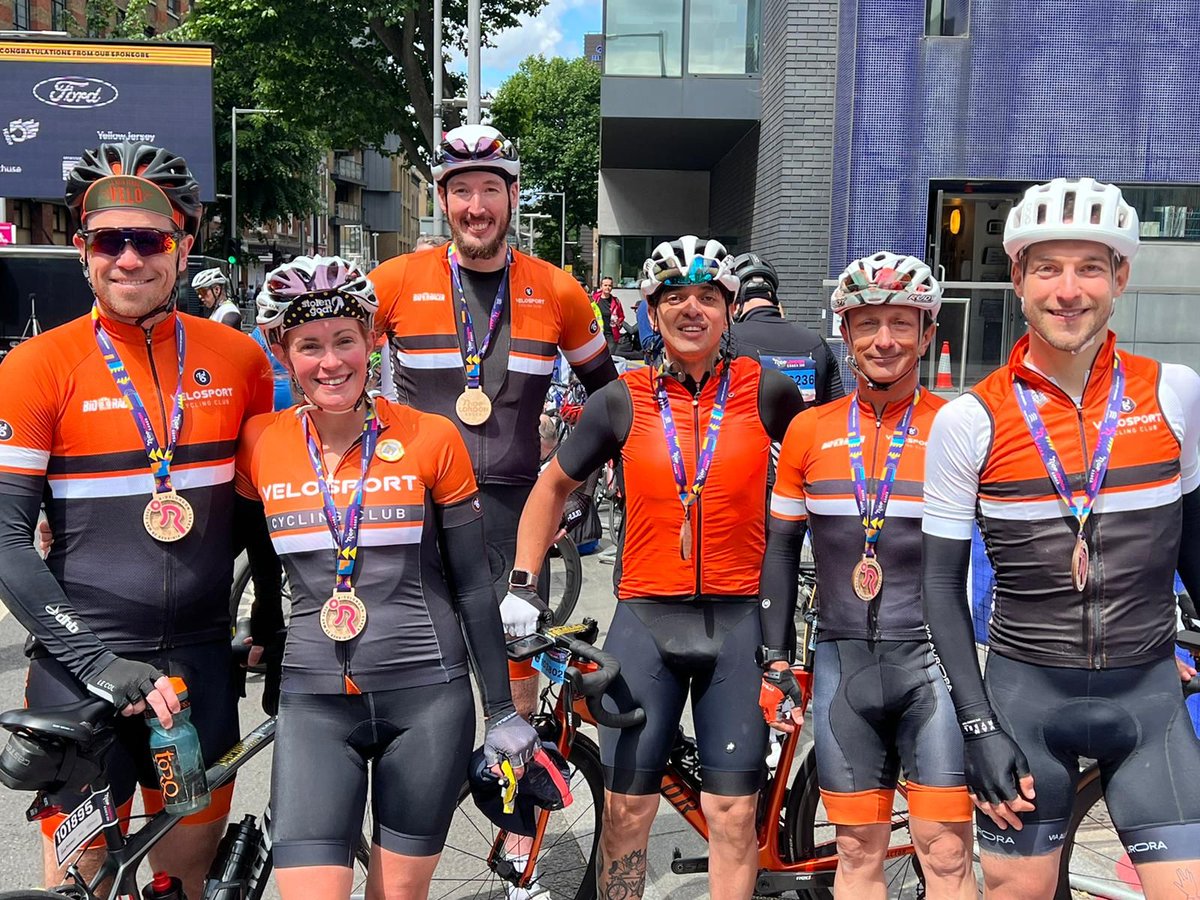 VelosportCC's tweet photo. Congratulations to everyone who took part in Ride London at the weekend.  Despite the very early start, everyone had a good ride and managed to avoid any incidents. Shout out to Emily Barrow for stopping to help out another rider who fell off and needed medical assistance. https://t.co/K2R2xv4mjn