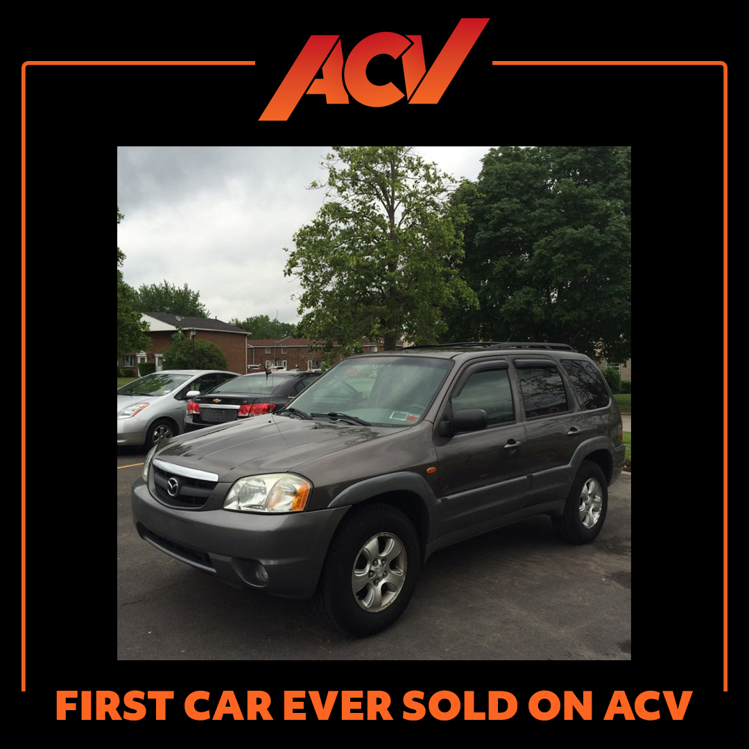 ACVAuctions's tweet photo. Today marks the 7th anniversary of the very first car sold on the ACV platform, a 2002 Mazda Tribute LX, sold by Zeigler Honda Amherst to Rayz Auto Center for $2400 in 2015. Since then, so many cars have been sold on the platform! Your ongoing support is appreciated! #ACVAuctions https://t.co/wgyRbOL7OY