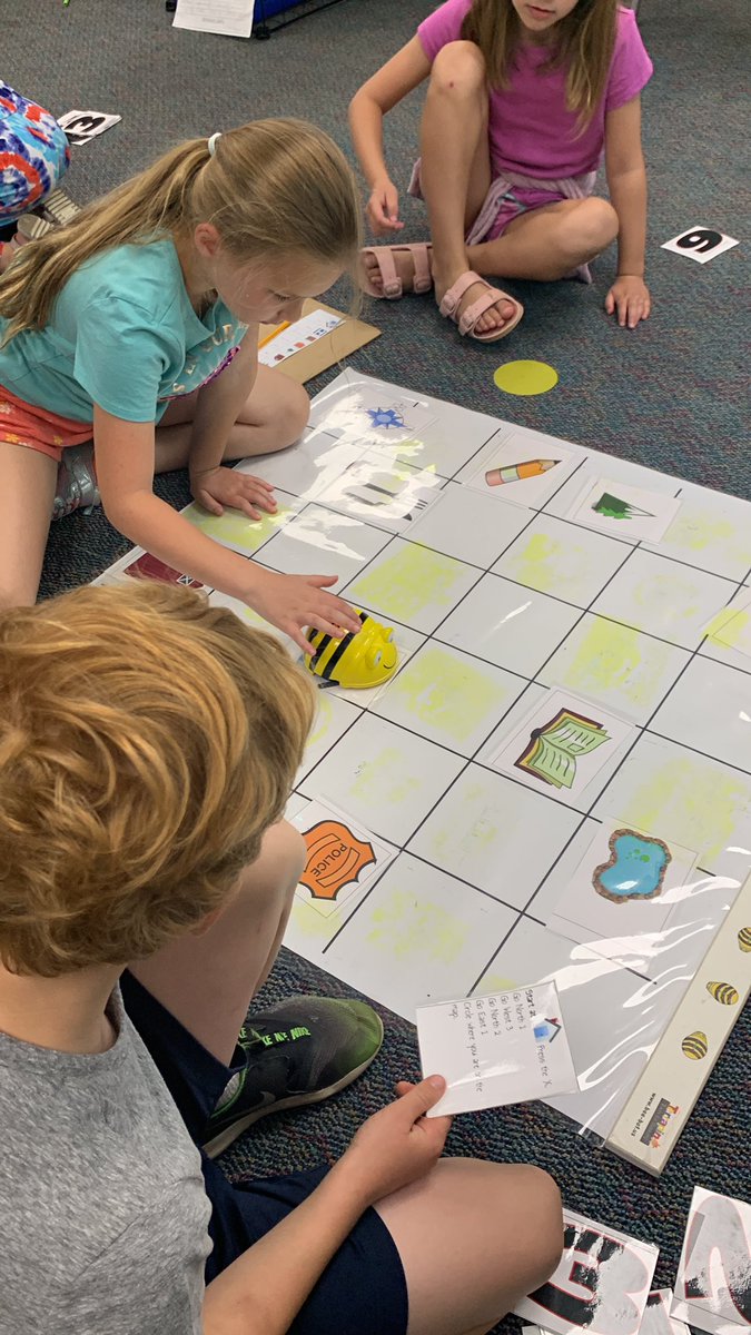 Using our cardinal directions to help the beebots find different places on the map. <a href="/ahsd25/">ArlingtonHeightsSD25</a> <a href="/KathleenCorley/">Kathleen Corley</a>