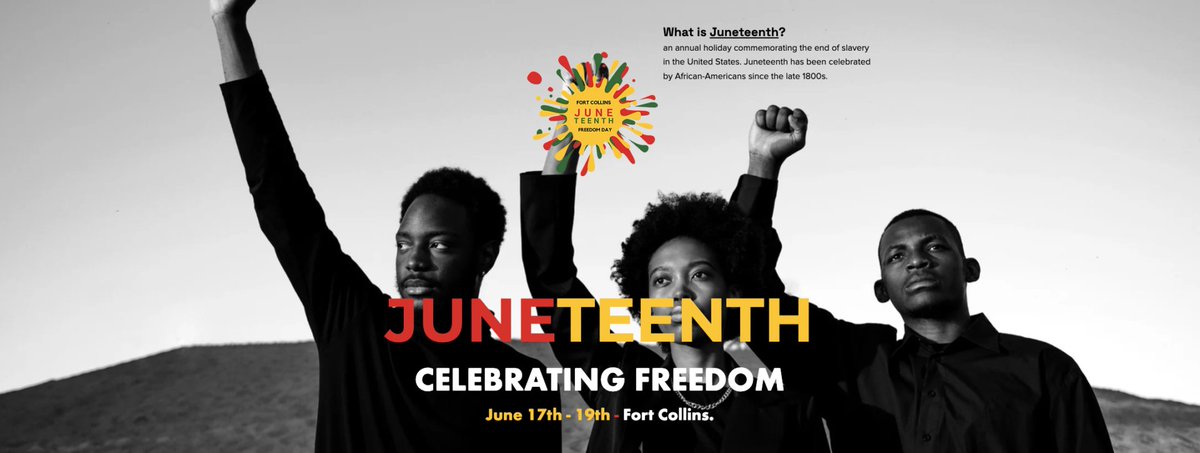 #ColoradoState is proud to co-sponsor the first weekend-long, community-led Juneteenth Celebration in Fort Collins, June 17-19. See you there! 

col.st/eNIqp