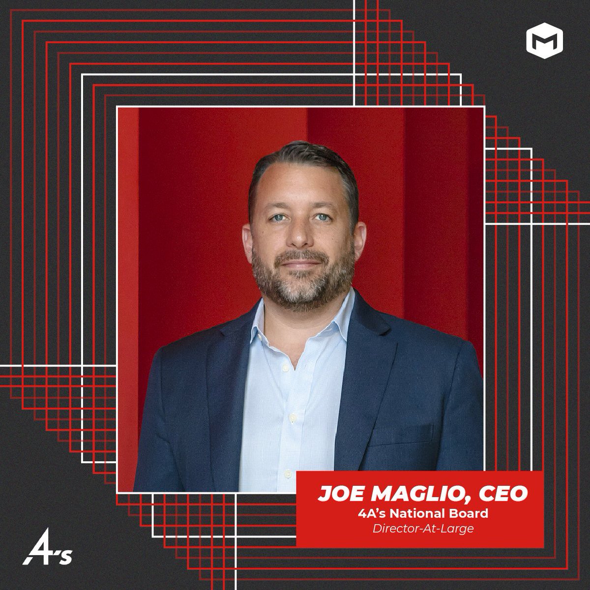 Proud to announce that our CEO, 
<a href="/JosephRMaglio/">Joe Maglio</a> has been elected to the National Board of the <a href="/4As/">4A's</a>. Joe’s election reflects his commitment to serving the best interests of the 4A’s members across the marketing industry. Read more:  aaaa.org/4as-board-of-d…