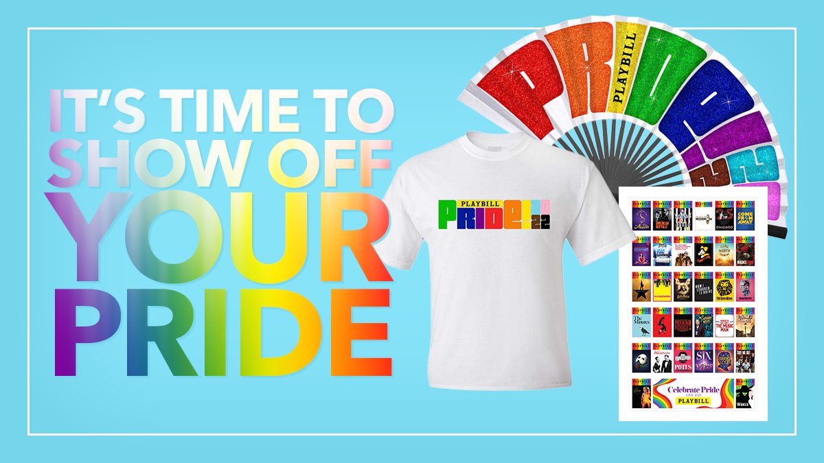 It's time to show off your pride! Check out our this year's Playbill Pride merch bit.ly/2022PrideMerch