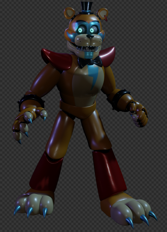 stylized fnaf 6 by ruthoranium Download c4d by souger222 on DeviantArt