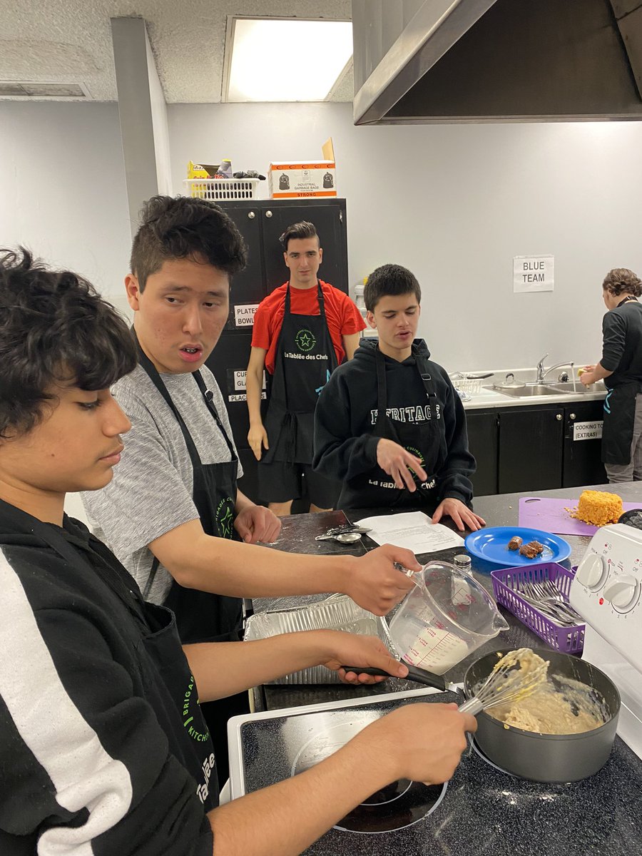 Cferhrhs's tweet photo. Over the school year, Ms. Christine from La Tablée Des Chefs has come to teach the students cooking skills. It’s been a positive experience for all and we would like to thank her for all the time and effort that comes with planning and organizing these classes. https://t.co/G9PQ3pl7M6