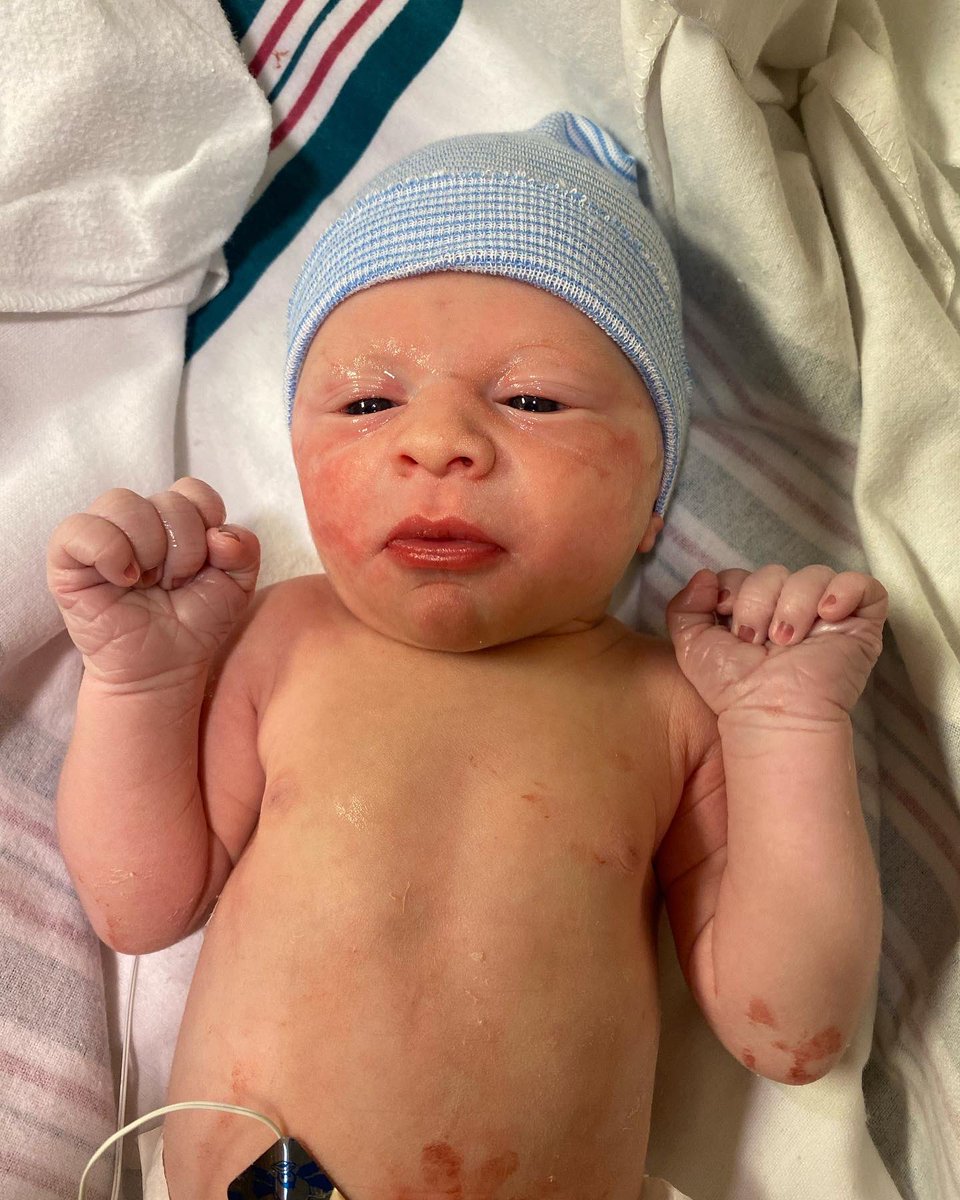 jocelynbrookeee's tweet photo. Our sweet little Nathan Reid born on 5/31/22 at 11:49 am! 
•6lbs 10oz
•19 1/2 in
We are so in love💙 https://t.co/SP7o9obfGw