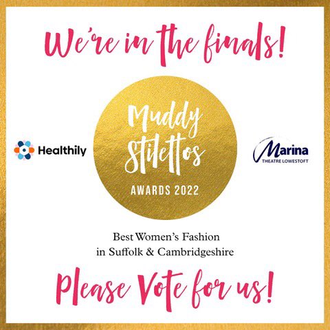 DJVIpswich's tweet photo. Please vote for us @DJVIpswich in the Muddy Awards 2022 Finals! 🤞 Best Women’s Fashion Store category https://t.co/0FzfdqTmY1 

We’ve made it this far, we hope we can go all the way with your votes. #muddyawardsfinals2022 https://t.co/GeeVa2gXIm
