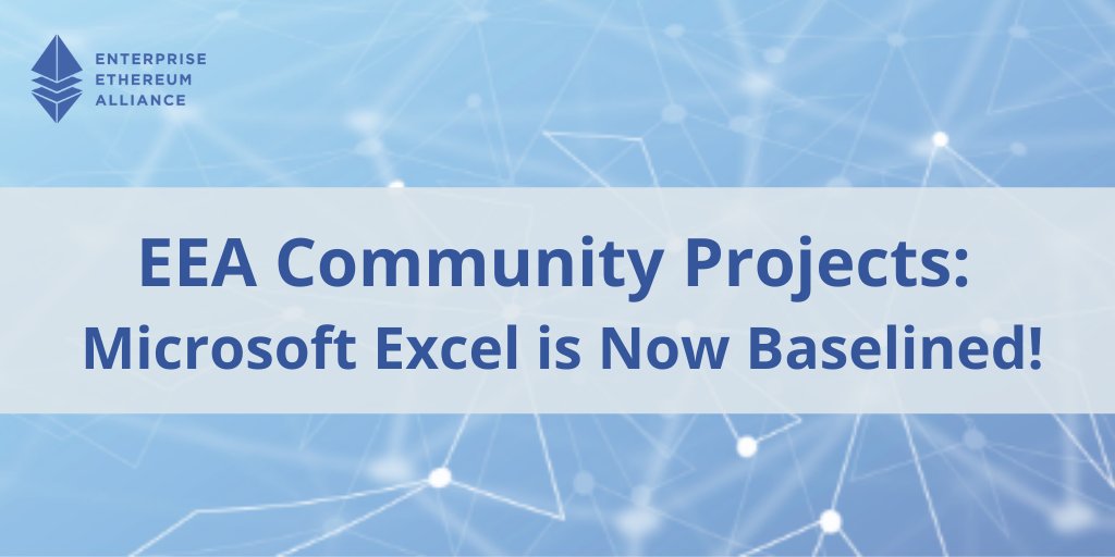 EntEthAlliance's tweet image. 📢 Calling all @microsoft users: Excel is now baselined! What does that mean exactly? Check out the latest EEA blog to learn more about @baselineproto: bit.ly/38QllcH