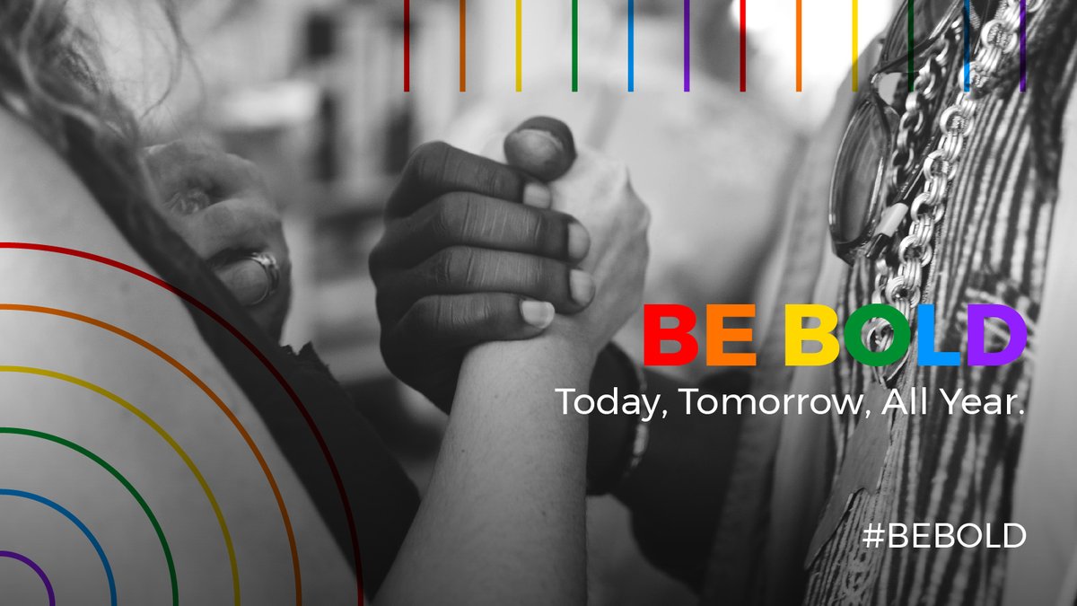 Happy #PrideMonth! This month we celebrate the bold and diverse LGBTQIA+ community and honor their history, culture, and contributions. #BeBold