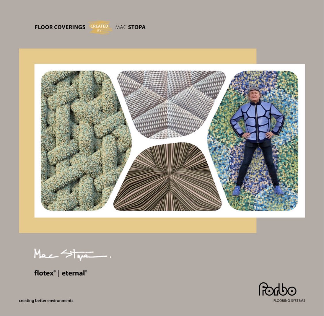 macstopa's tweet image. Mac Stopa collection designed for Forbo Flooring Systems will premiere next week in Italy during Milan Design Week as part Mac’s  installation for Interni's Design Re-Generation Press Office.