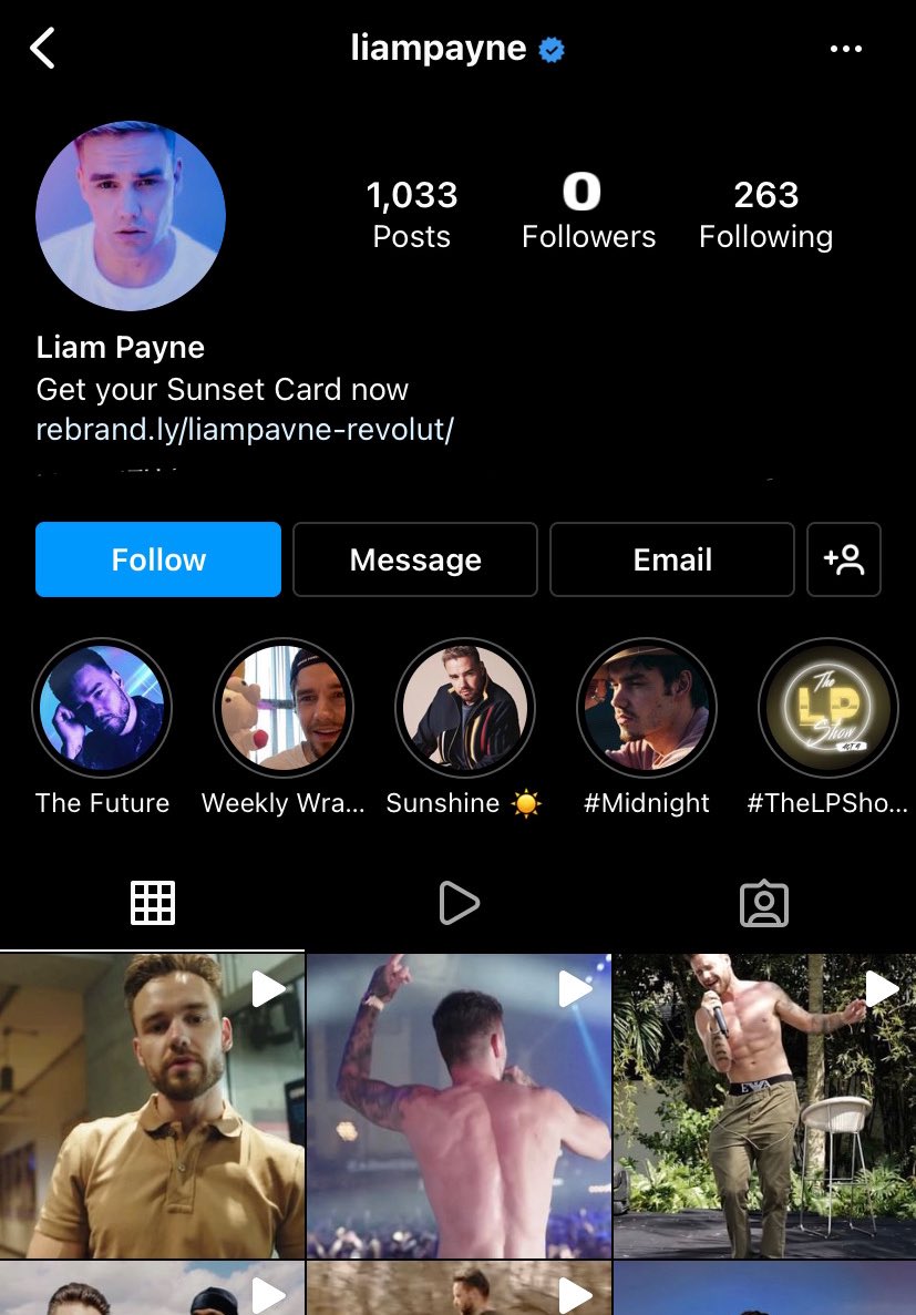 heartbreaklore's tweet photo. 📲 | Everyone on instagram has unfollowed Liam Payne. He currently has 0 followers. https://t.co/3yJDzEoCpI