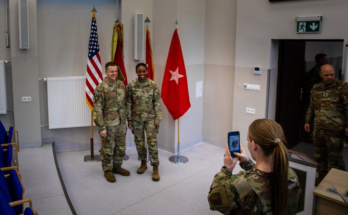 Today, COL(P) Geoffrey A. Norman, the deputy commanding officer of support, was promoted to Brigadier General during a ceremony held in Poznan, Poland, June 1, 2022. Thank you to the Norman family for their dedicated support to our Big Red One Soldiers and Families. #PeopleFirst