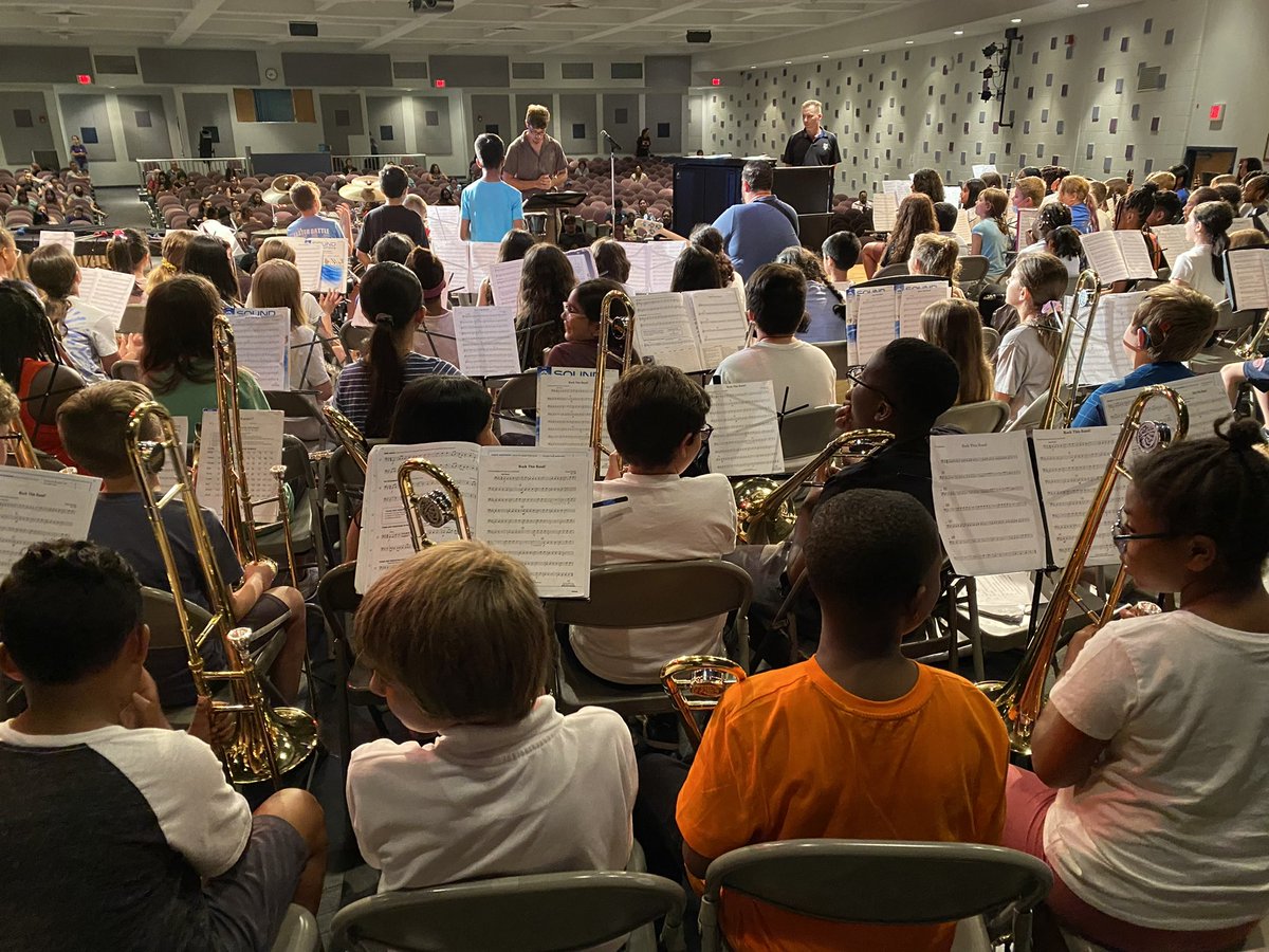 We had a dress rehearsal last night and music concerts are back for Old Bridge Elementary band/orchestra students. Tomorrow night, 7pm at OBHS auditorium, join us for 377 4th/5th musicians from all 11 elementary schools. <a href="/OldBridgeTPS/">The Bridge</a> #musiceducation