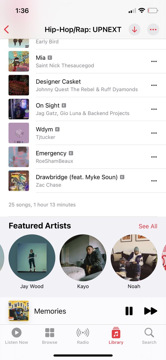 starting June off right with a no skip, updated “Hip-Hop/Rap: UPNEXT” 🏆

cover — <a href="/Xchrispatrick/">Chris Patrick</a> 
includes — 
<a href="/jaywoodsole/">WIZZLE</a> 
<a href="/KayoSouthside/">Kayo</a> 
<a href="/nobunoskii/">no</a> 
@IamMizzyRaw 
<a href="/thisismemoir/">Memoir.</a> 
<a href="/monaemarleau/">Mo!</a> 
<a href="/newman10steps/">Newman10$teps</a> 
<a href="/AuntieGREO/">GREO</a> 
<a href="/NeighbrhoodMily/">NBHD</a> 
<a href="/ASHOKA_KDM/">Ashoka</a>