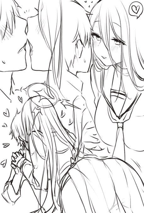 ハスミに唇食まれたい絵 