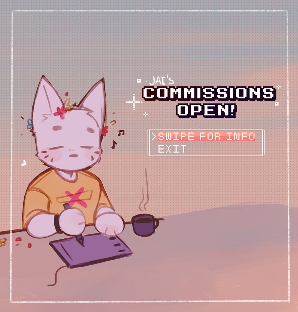 JxiTrash's tweet image. ✨ COMMISSIONS OPEN ✨
feel free to dm for a slot! 💕✉️
Rts are appreciated 🙏