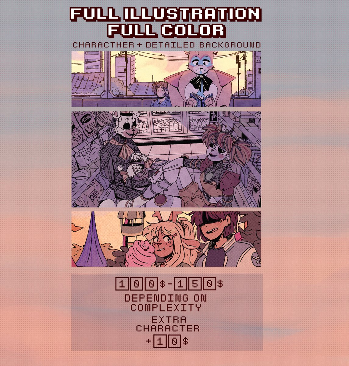 JxiTrash's tweet image. ✨ COMMISSIONS OPEN ✨
feel free to dm for a slot! 💕✉️
Rts are appreciated 🙏