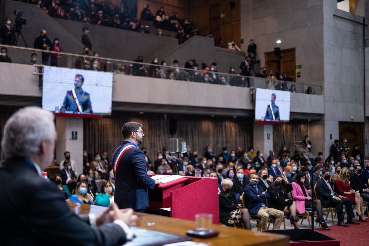 Escuchamos a un Presidente que inspira. La hoja de ruta de nuestro gobierno es clara, e ilusiona con lograr el Chile inclusivo que soñamos. Seguiremos trabajando con convicción en favor de los cambios que espera la ciudadanía. Hoy más que nunca #Seguimos! #CuentaPública2022