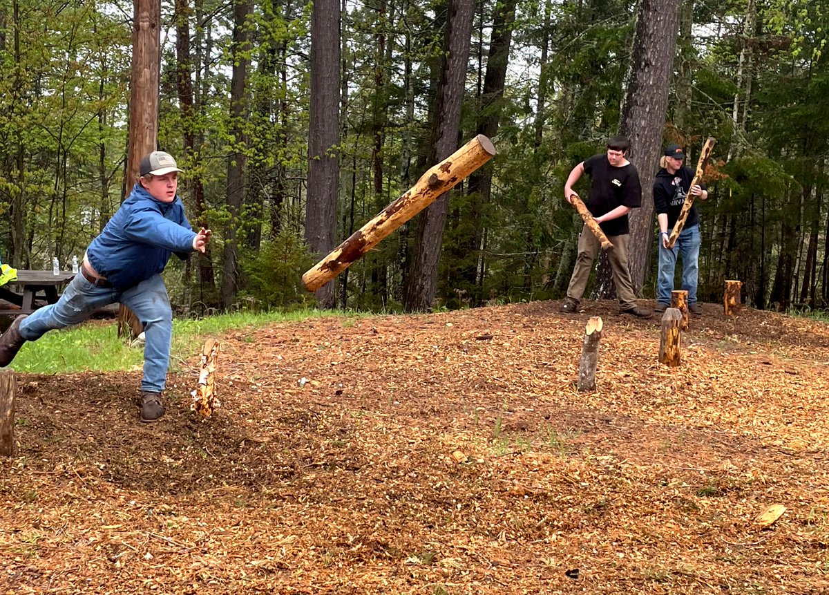 JeffLewBOCES's tweet photo. Students in the Environmental Conservation &amp; Forestry program at the #SackettCenter were able to show off their skills recently at the NYS Conservation Contest held at Paul Smith’s College. #BOCESConnnects #pursuingexcellence #boces #careerteched #forestryeducation #nnylife https://t.co/Zw5O6Cx0G0