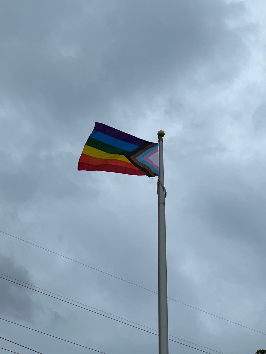 WFD is raising the flag for #pridemonth2022 wishing everyone Happy Pride Month! <a href="/Woodstock_Fire/">Woodstock Firefighters 🚒 Local 477</a> <a href="/OxfordC_Pride/">Oxford County Pride</a>