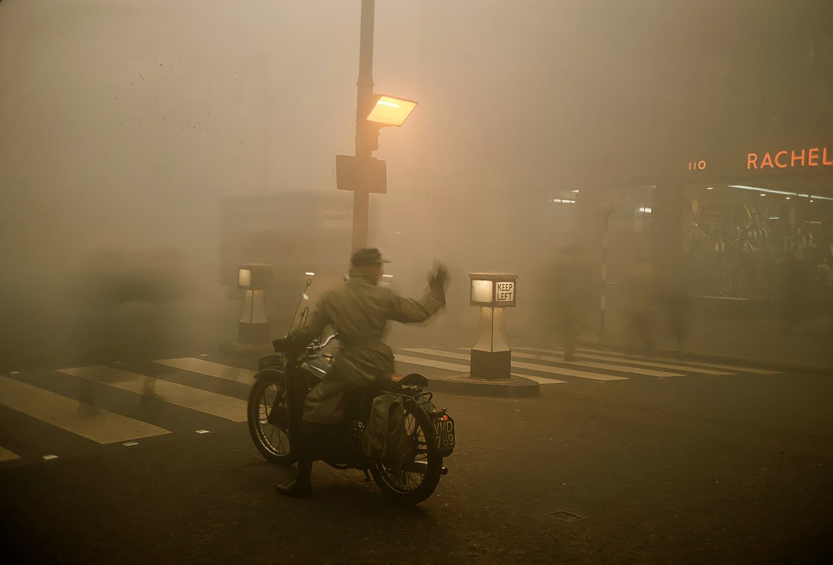 These are not dystopian scenes from Blade Runner. Instead, to mark the Jubilee, I actually transport you back 70 years to the London of 1952 and The Great Smog that year which killed 10,000 Londoners and made a further 100,000 ill. The event directly resulted in the Clean Air Act