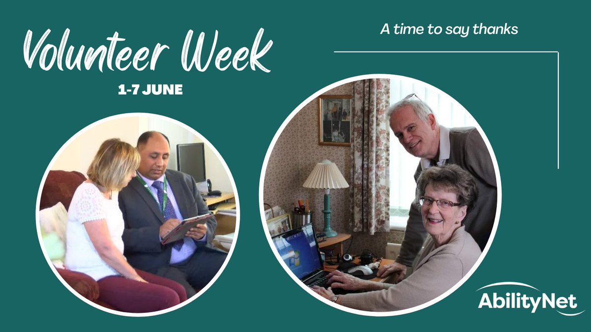 It's #VolunteersWeek (1-7 June)! 

We want to take this opportunity to thank all of our amazing volunteers who provide #technology support to the older and disabled. We really couldn't do it without you all! 

#Volunteer #VolunteerNow #TechnologySupport #TechSupport  #ITCanHelp
