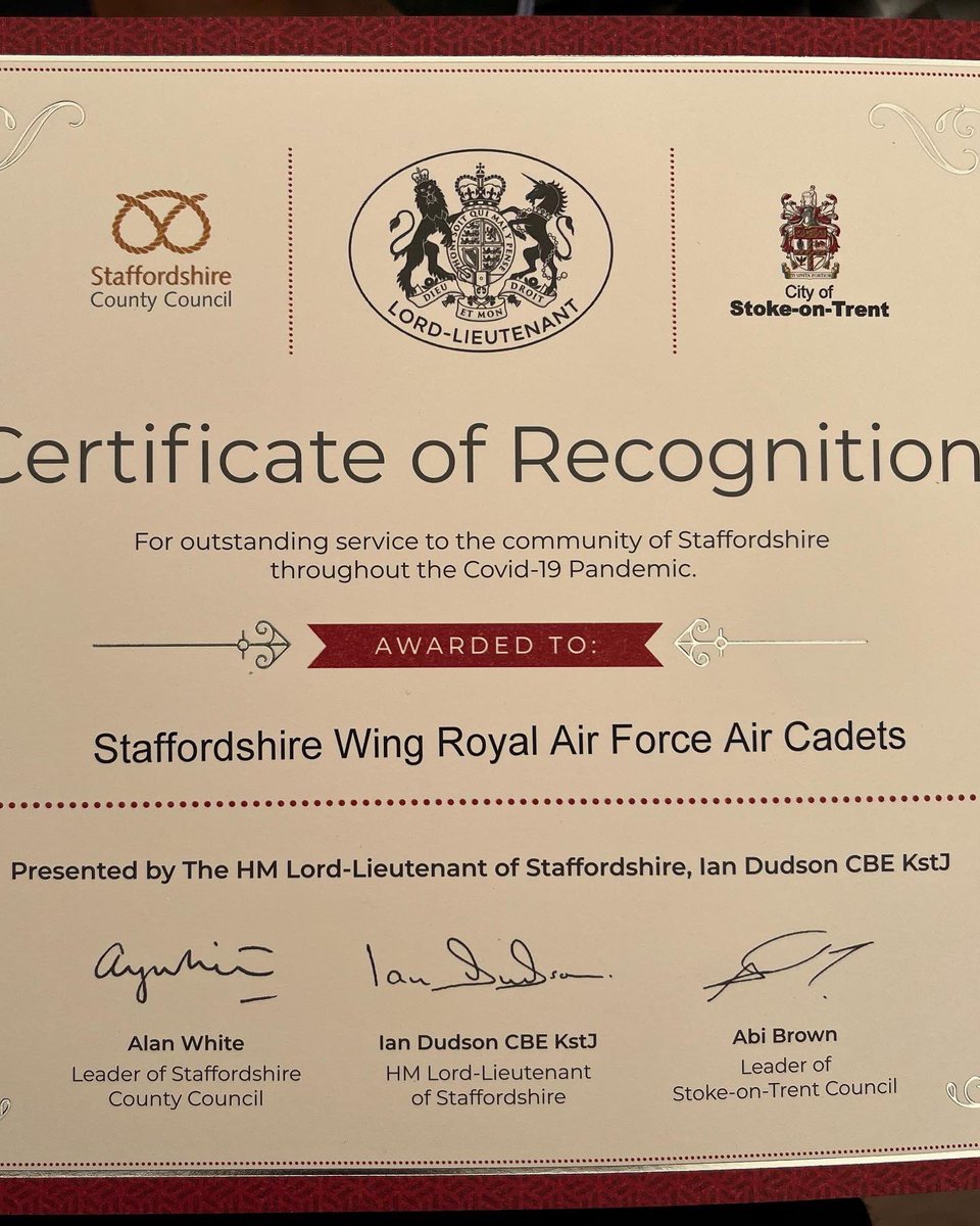 OC Staffordshire Wing RAFAC tweet media