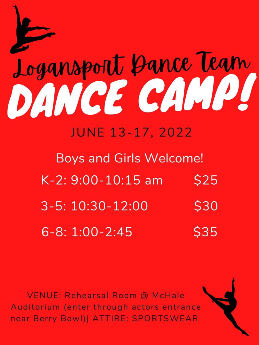 📣Dance Camp📣
Feel free to message if you have any questions!
