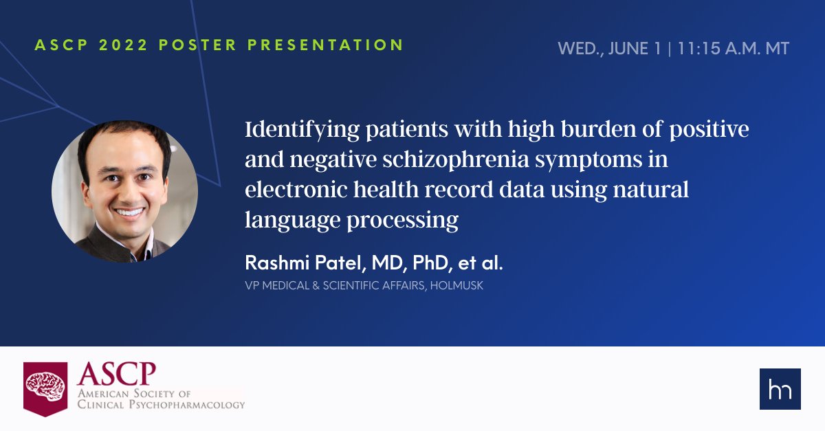 We're attending @ascporg's #ASCP2022 and today, our <a href="/RPatelDr/">Dr Rashmi Patel</a> presented a poster on a study that generated #RWE to reveal new insights about symptom burden in patients with #schizophrenia. Read more about the science: hubs.li/Q01cDd3P0