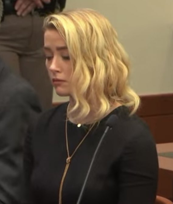 Smaangiee's tweet photo. Only time she genuinely looked sad in court past 6 weeks. #HE DID IT #JohnnyDepp #TruthWins https://t.co/2izCkSml3U