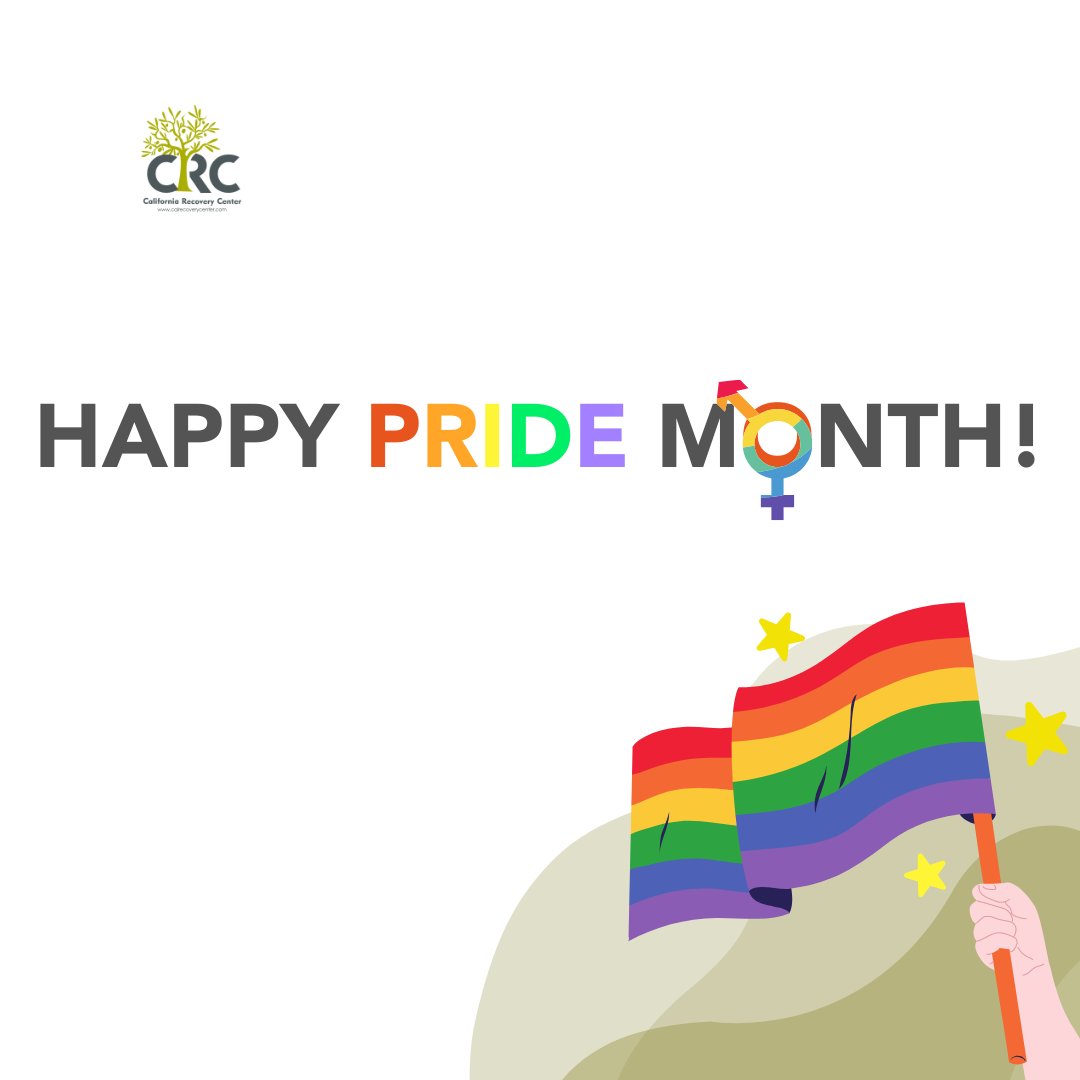 teamcalrc's tweet photo. Happy Pride Month!
Pride Month honors the LGBTQ+ community's ongoing pursuit of equal justice and celebrates their accomplishments.
CRC is committed to providing the best mental health and addiction treatment services to the LGBTQ+ community. https://t.co/hSdYPwWIOx
#PrideMonth https://t.co/BFrp1cQFh9