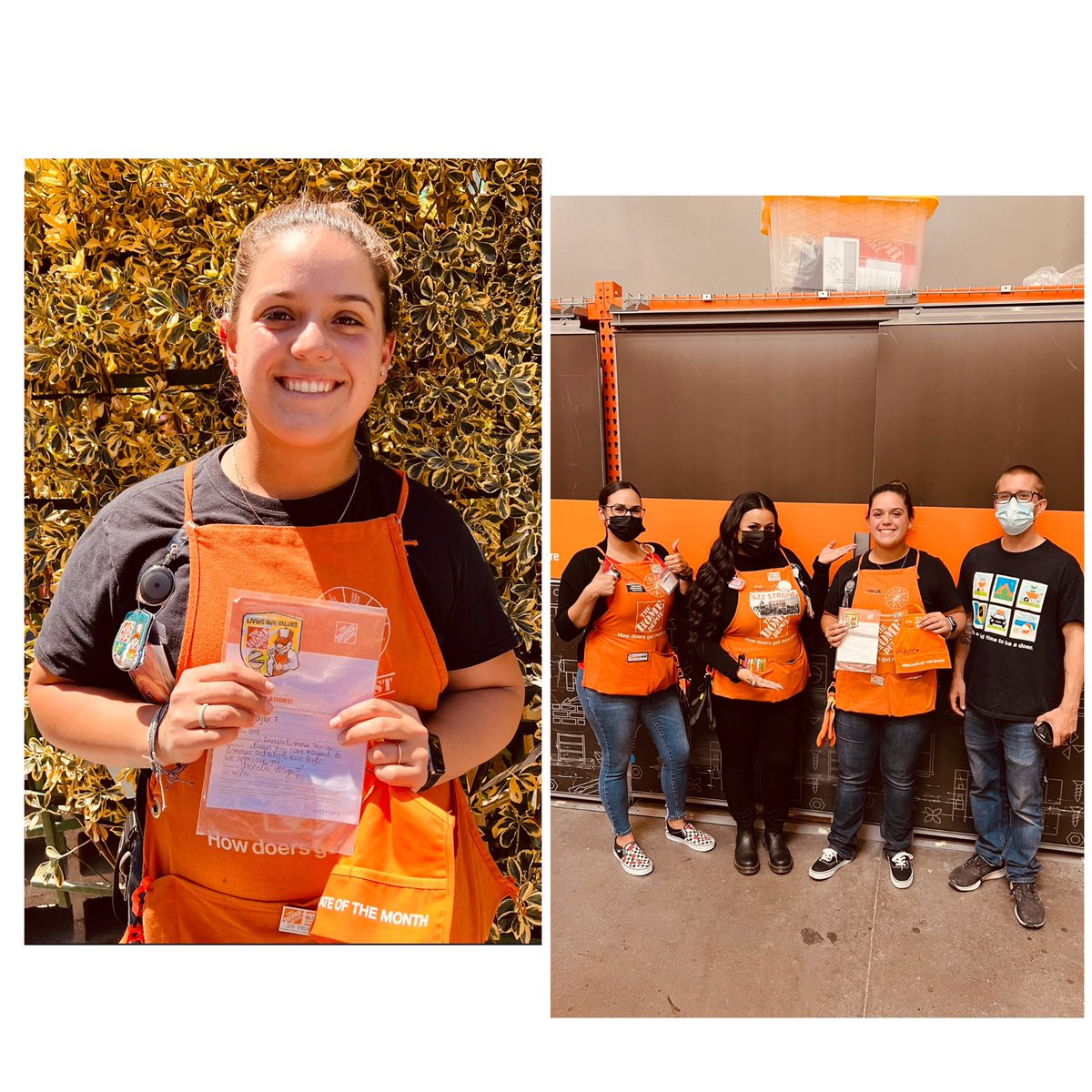 MichelleMusquez's tweet image. Shout out to Taylor for receiving Associate of the month!! Taylor goes above &amp;amp; beyond for customers &amp;amp; displays GET every time!! 💪🏽#pacnorthproud #hillsdalepride #homedepot