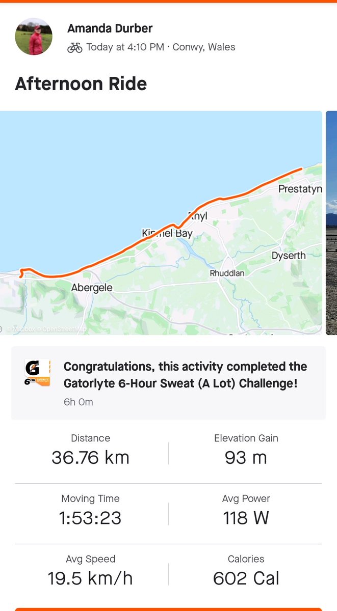 Amanda_Durber's tweet photo. Switched the running shoes for a bike ride today 😎 #cycling #NorthWales #ride https://t.co/12TrU3Hod5
