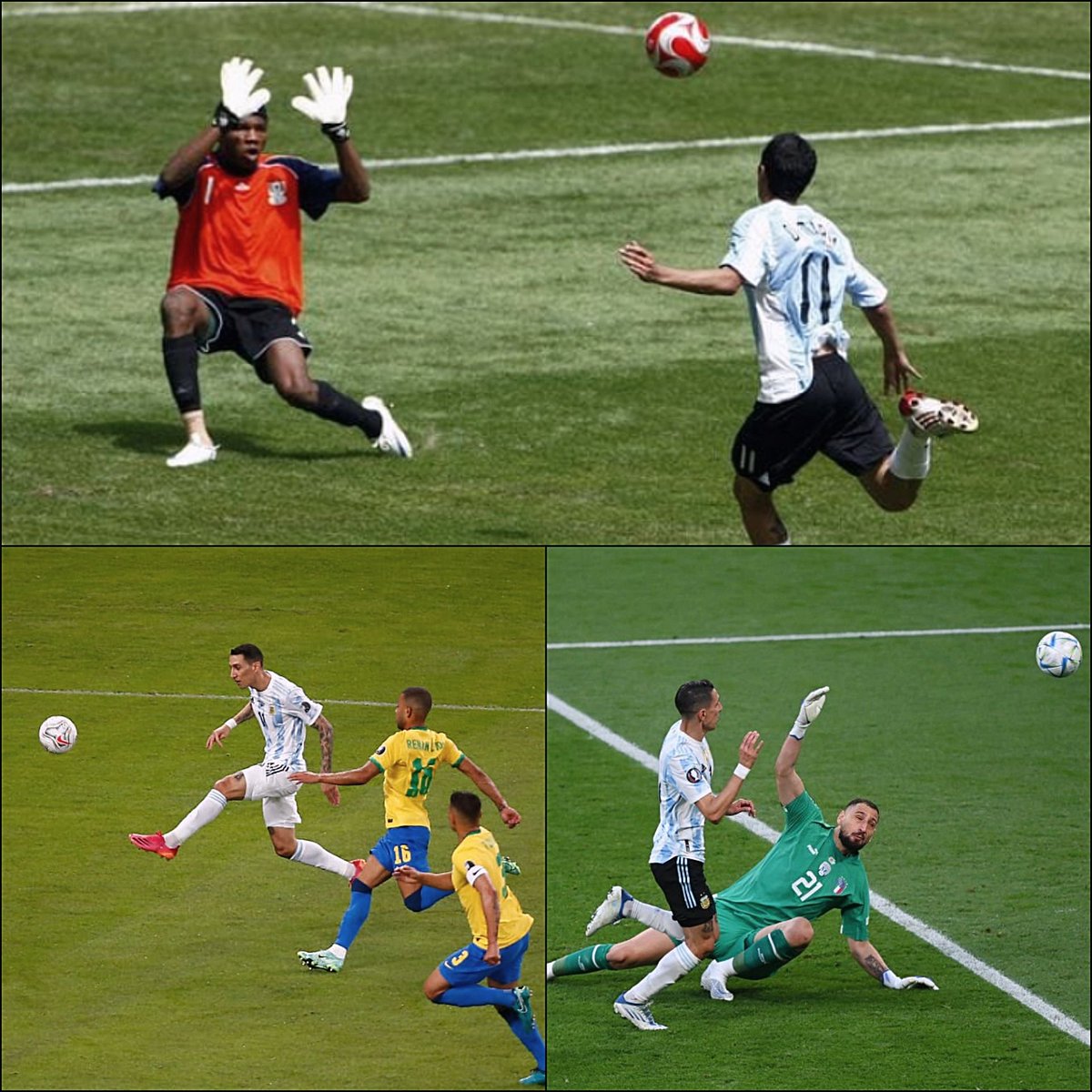 Di María 🤝 picarla en una final.