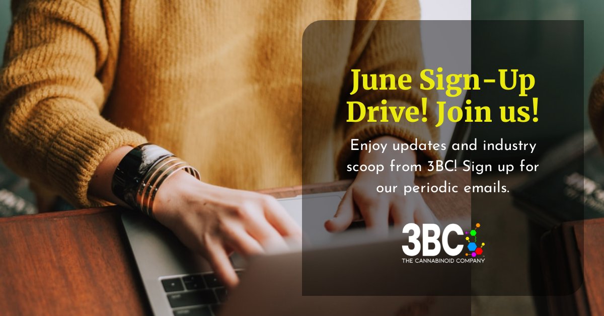 3BC_Cannabinoid's tweet photo. It's our June Sign-up Drive! Get connected!  Click here to sign up for our periodic emails.  

https://t.co/rTmkYcDd95

Or visit our website:   https://t.co/SxrEEpZ5ZS

You can always unsubscribe! https://t.co/2vGmLDoiVD
