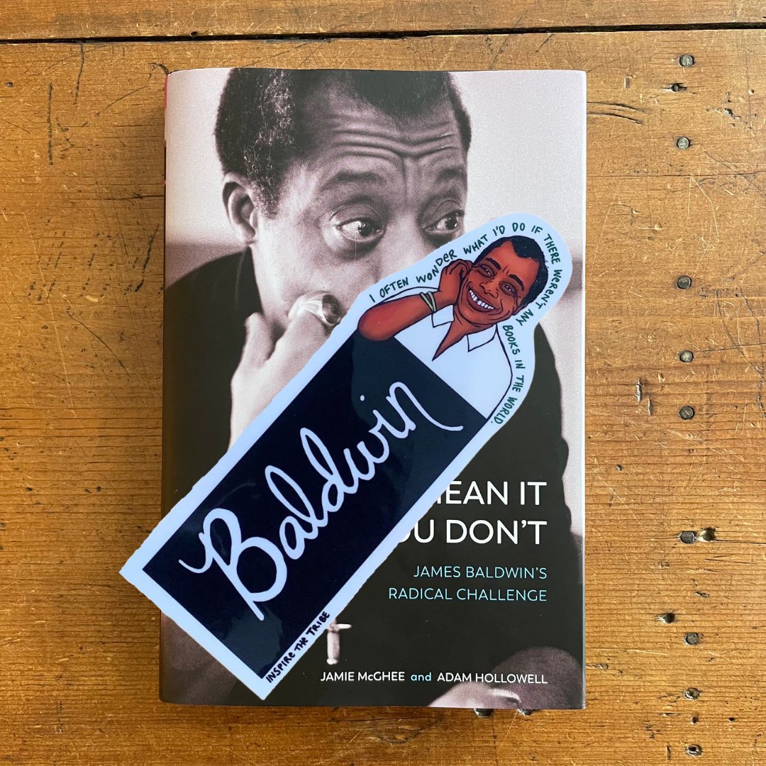 prayingbaldwin's tweet photo. We’re giving away 4 copies of You Mean It or You Don’t and James Baldwin bookmarks from @inspirethetribe 🎉 to enter, follow us and retweet this! 

Disclaimer: you must be in the US as the book is currently only avalainle in the US https://t.co/hgcWGe7Icr