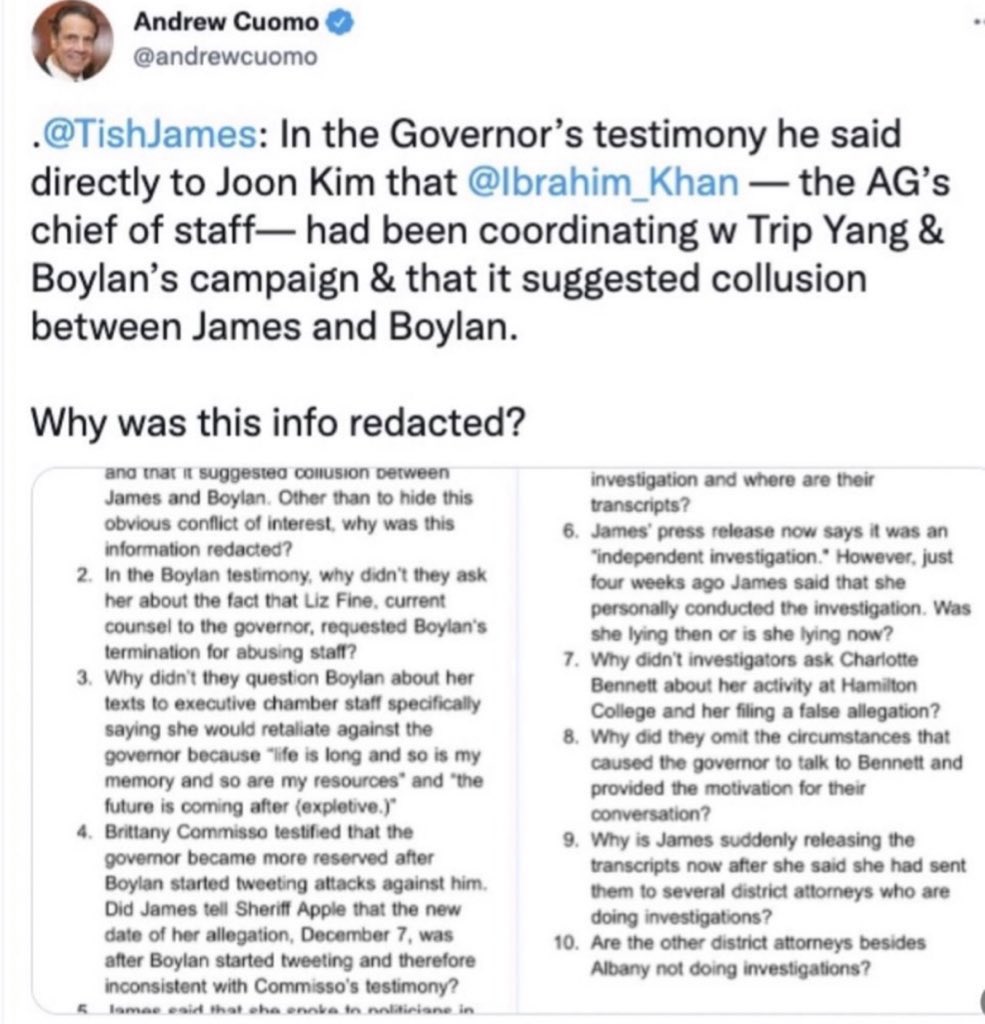 GovernInProse's tweet photo. #MenToo 

#justiceforcuomo 
#investigateTish 

“I love him [@andrewcuomo ]”
Mrs Lindsey Boylan

Former employee &amp; mistress of Howard Zemsky

[Boylan’s former boss]

Who faced calls by @KathyHochul staff *as well as others

To fire Boylan for abusing Her employees

#WhereIsZemsky https://t.co/76I7OHL73P