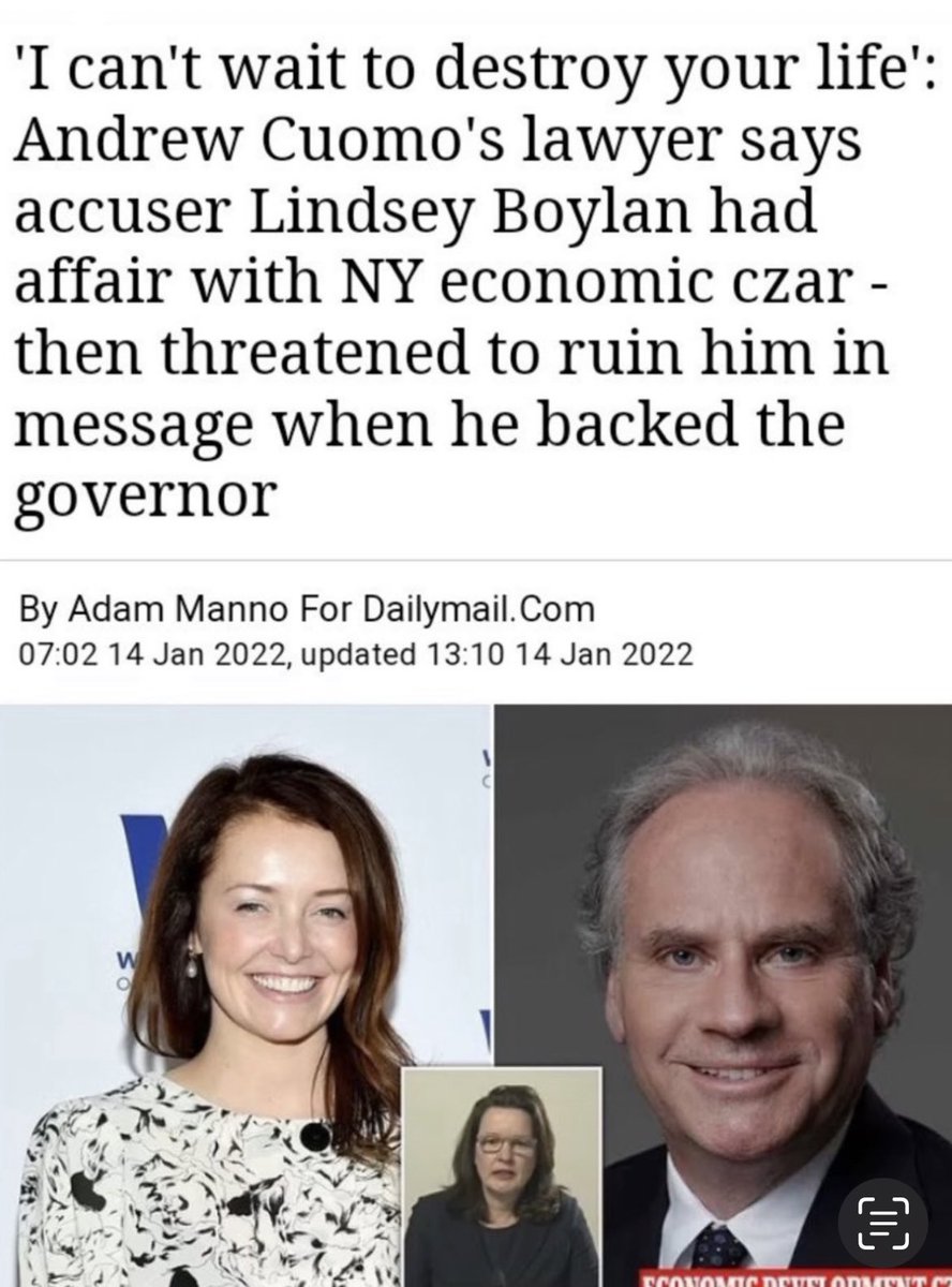 GovernInProse's tweet photo. #MenToo 

#justiceforcuomo 
#investigateTish 

“I love him [@andrewcuomo ]”
Mrs Lindsey Boylan

Former employee &amp; mistress of Howard Zemsky

[Boylan’s former boss]

Who faced calls by @KathyHochul staff *as well as others

To fire Boylan for abusing Her employees

#WhereIsZemsky https://t.co/76I7OHL73P